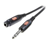 Câble rallonge jack 6,3 mm, 5 m SpeaKa Professional SP-7870632 [1x Jack mâle 6.35 mm - 1x Jack femelle 6.35 mm] 5.00 m noir