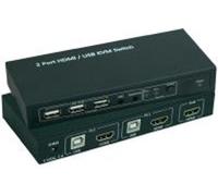 Speaka Professional Commutateur KVM 2 ports HDMI USB 1920x1080 3840x2160 Pixel589