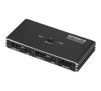 SpeaKa Professional HDMI 2.0 Slim KVM 2X1 USB2.0 +IR, Black Switch HDMI HDMI