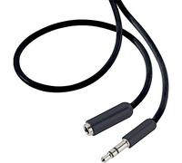 Rallonge SpeaKa Professional SP-7870476 Jack audio [1x Jack mâle 3.5 mm - 1x Jack femelle 3.5 mm] 0.50 m noir gaine ultra-douce