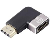 SpeaKa Professional SP-11302004 HDMI Adaptateur [1x HDMI mâle - 1x HDMI femelle] noir, argent UHD 8K @ 60 Hz, UHD 4K @ 120 Hz