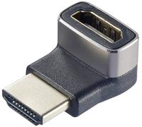 SpeaKa Professional SP-11302012 HDMI Adaptateur [1x HDMI mâle - 1x HDMI femelle] noir, argent UHD 8K @ 60 Hz, UHD 4K @ 120 Hz