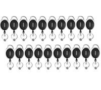 SpeaKa Professional SP-12886348 Porte-carte d'identité à enrouleur (L x l) 55 mm x 36 mm dragonne, clip 20 pc(s)