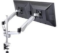 SpeaKa Professional SP-3947568 Flex x2 Support de table pour écran 25,4 cm (10\ ) - 68,6 cm (27\ ) noir, argent réglable en hauteur