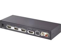 SpeaKa Professional SP-5441116 3 ports Switch HDMI Lecture 3D possible, avec télécommande, ARC (canal de retour du son) 3840 x 2160 pixels