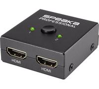 SpeaKa Professional SP-7141056 2 ports Switch HDMI utilisable dans les deux sens 3840 x 2160 pixels
