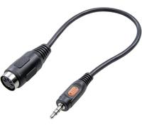 SpeaKa Professional SP-7869840 connexion DIN / Jack audio Adaptateur [1x Jack mâle 3.5 mm - 1x diode femelle 5 pôles (DIN)] noir