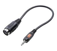 SPEAKA PROFESSIONAL SP-7869840 Connexion DIN/Jack Audio Adaptateur [1x Jack mâle 3.5 mm - 1x diode Femelle 5 pôles (DIN)] Noir