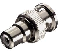 SpeaKa Professional SP-7869892 BNC / Cinch-RCA Adaptateur [1x BNC mâle - 1x Cinch-RCA femelle] argent
