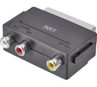 SpeaKa Professional SP-7869904 Cinch-RCA / péritel Adaptateur [3x Cinch-RCA femelle - 1x péritel mâle] noir