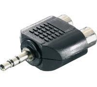 SpeaKa Professional SP-7870248 Jack / Cinch-RCA audio Adaptateur Y [1x Jack mâle 3.5 mm - 2x Cinch-RCA femelle] noir