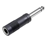 SPEAKA PROFESSIONAL SP-7870308 Jack Audio Adaptateur [1x Jack mâle 6.35 mm - 1x Jack Femelle 6.35 mm] Noir