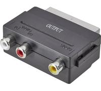 SpeaKa Professional SP-7870668 péritel / Cinch-RCA Adaptateur [1x péritel mâle - 3x Cinch-RCA femelle] noir