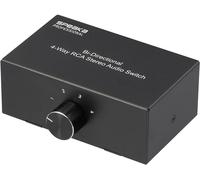 SpeaKa Professional SP-AS-500 4 ports Switch RCA/audio boîtier métallique