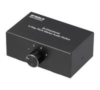 SpeaKa Professional SP-AS-500 4 ports Switch RCA/audio boîtier métallique