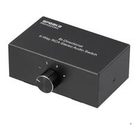 SpeaKa Professional SP-AS-500 4 ports Switch RCA/audio boîtier métallique