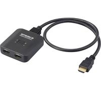 SpeaKa Professional SP-HDMIBS-100 2 ports Switch HDMI compatible avec l'ultra HD, utilisable dans les deux sens 7680 x 4320 pixels