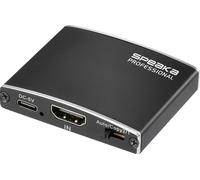 SpeaKa Professional SP-HDMIS-200 Répartiteur HDMI boîtier en aluminium, compatible avec l'ultra HD 3840 x 2160 pixels noir