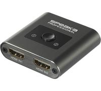 SpeaKa Professional SP-HSW-231 2 ports Switch HDMI UHD 8K @ 60 Hz, UHD 4K @ 120 Hz