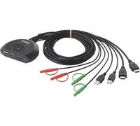 SpeaKa Professional SP-KVM-210 2 ports Commutateur KVM HDMI clavier 4096 x 2160 Pixel