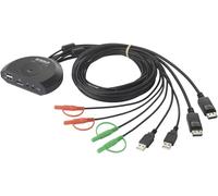 SpeaKa Professional SP-KVM-220 2 ports Commutateur KVM Display-Port 4096 x 2160 Pixel