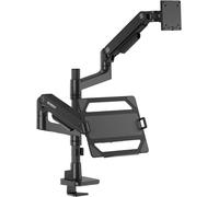 SpeaKa Professional SP-MM-1000 simple Support sur pied pour écran 43,2 cm (17) - 124,5 cm (49) noir tablette pour PC, inclinable + pivotant, réglable en hauteur