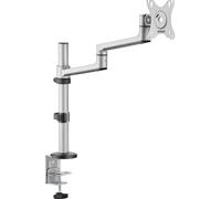 SpeaKa Professional SP-MM-1060 Support de table pour écran 1 Écran(s) 43,2 cm (17) - 81,3 cm (32) aluminium inclinable, mobile, réglable en hauteur