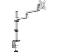 SpeaKa Professional SP-MM-1060 Support de table pour écran 1 Écran(s) 43,2 cm (17) - 81,3 cm (32) aluminium inclinable, mobile, réglable en hauteur
