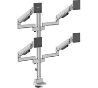 SpeaKa Professional SP-MM-1070 Support de table pour écran 4 Écran(s) 43,2 cm (17\ ) - 101,6 cm (40\ ) aluminium inclinable, mobile