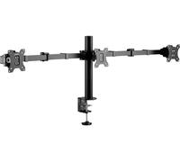 SpeaKa Professional SP-MM-230 Support décran 3 Écran(s) 43,2 cm (17) - 68,6 cm (27) noir réglable en hauteur, inclinable, mobile, rotatif