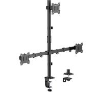 SpeaKa Professional SP-MM-231 Support décran 3 Écran(s) 43,2 cm (17) - 81,3 cm (32) noir réglable en hauteur, inclinable, rotatif, mobile