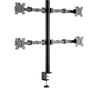 SpeaKa Professional Support d'écran SP-MM-540 4 écrans (43,2–81,3 cm) Noir, rotatif, réglable