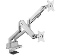 SpeaKa Professional SP-MM-800 x2 Support de table pour écran 43,2 cm (17) - 81,3 cm (32) station daccueil intégrée, technologie à gaz comprimé, inclinable,