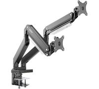 SpeaKa Professional SP-MM-830 Support de table pour écran 2 Écran(s) 43,2 cm (17) - 88,9 cm (35) noir mat mobile, inclinable, réglable en hauteur, rotatif