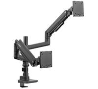 SpeaKa Professional SP-MM-980 Support d'écran 2 Écran(s) 43,2 cm (17) - 124,5 cm (49) noir réglable en hauteur, incli
