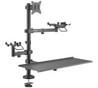 SpeaKa Professional SP-POS-100 simple Support de table pour écran 43,2 cm (17\ ) - 81,3 cm (32\ ) noir support pour terminal POS