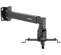 SpeaKa Professional SP-PWM-100 Support mural pour projecteur rotatif Distance entre les murs (max.): 600 mm noir