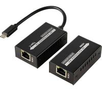 SpeaKa Professional SP-TPCE-500 USB-C® (DP Alt Mode) Prolongateur HDMI câble réseau RJ45 60 m