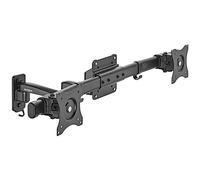 SpeaKa Professional Support mural SP-TVM-512 2 écrans 33–68,6 cm (13–27") noir rotatif inclinable