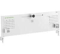 SpeaKa Professional Support de table pour écran SP-B25-02 Monitor + Organizer Board 1 Écran(s) blanc mat rigide