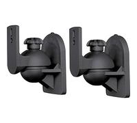 SpeaKa Professional Support mural pour haut-parleur SP-5369944 inclinable mobile noir 1 paire