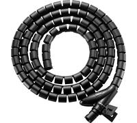 SpeaKa Professional Tube guide-câbles Polyuréthane (PE) noir flexible (Ø x L) 15 mm x 1 m SP-13402964