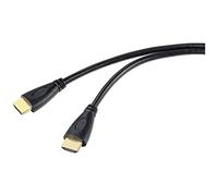 Câble de raccordement SpeaKa Professional HDMI Fiche mâle HDMI-A, Fiche mâle HDMI-A 1.00 m noir SP-10133280 4K UHD, canal de