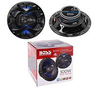 Speaker 2 Haut-parleurs Compatible avec Boss Audio Systems BE654 BE 654 4 Voies coaxial 6,5' 16,5 cm 150 Watt rms 300 Watt Max 4 ohm Suspension Gomme, Paire