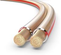Speaker cable OFC speaker cable 2x4.00mm² 0.2 mm,10 m,pure copper cable for hi-fi speakers,subwoofer boxes,audio cable with polarity marking,transparent