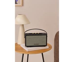 SPEAKER RETRO - Haut-parleur Portable Avec Bluetooth, USB Et AUX Noir
