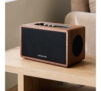 SPEAKER RETRO WOOD - Enceinte Portable 55W Avec Bluetooth, USB Et AUX Bois Foncé