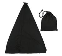 Speaker Stand Cover | 360 Degree Shielded Case for Tripods | Stage Aesthetics/Cable Management/Portability | Soft Cloth Fabric with Storage Bag (Noire)