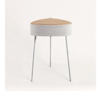 SPEAKER TABLE 180 - Table Basse Enceinte, Son Unidirectionnel 180 º, Bluetooth Et Chargeur Sans Fil Bois Naturel