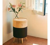 SPEAKER TABLE BASS - Table Basse Enceinte Avec Subwoofer, Bluetooth, Chargement Sans Fil Et Tiroir De Rangement Bois Naturel